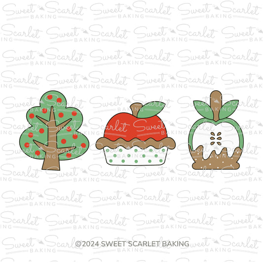 Autumn Apple Kit Cookie Cutter Set