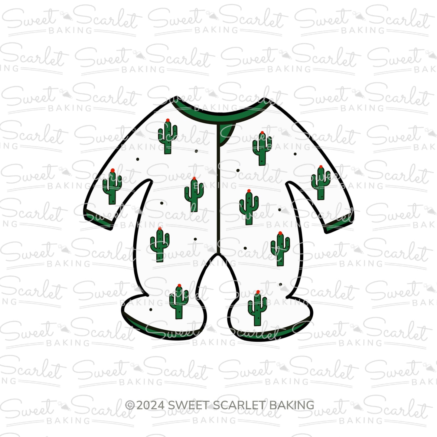 Baby Footie Pajamas Cookie Cutter