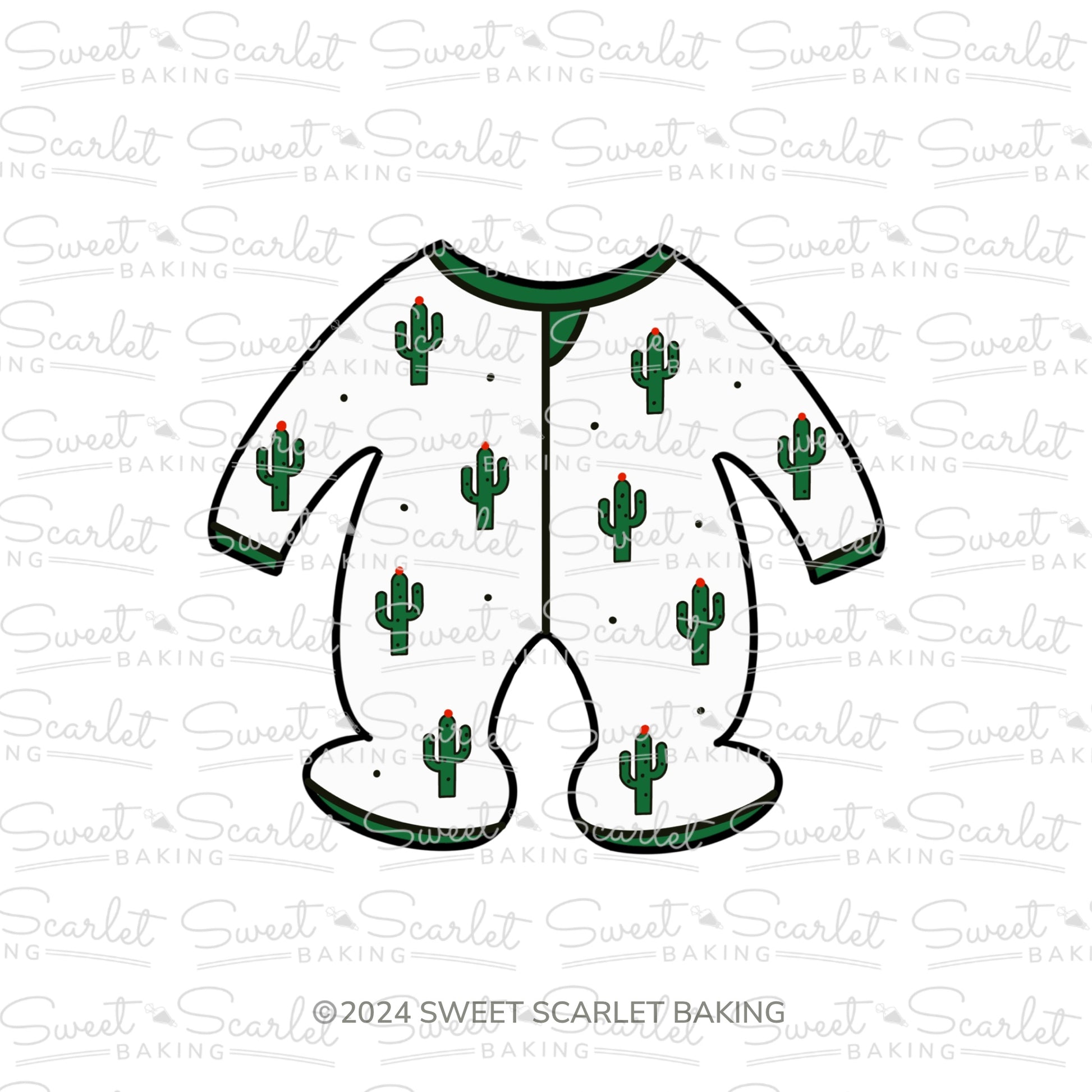 Baby Footie Pajamas Cookie Cutter