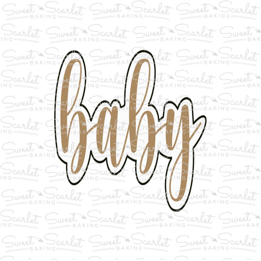 Baby Plaque Cookie Cutter