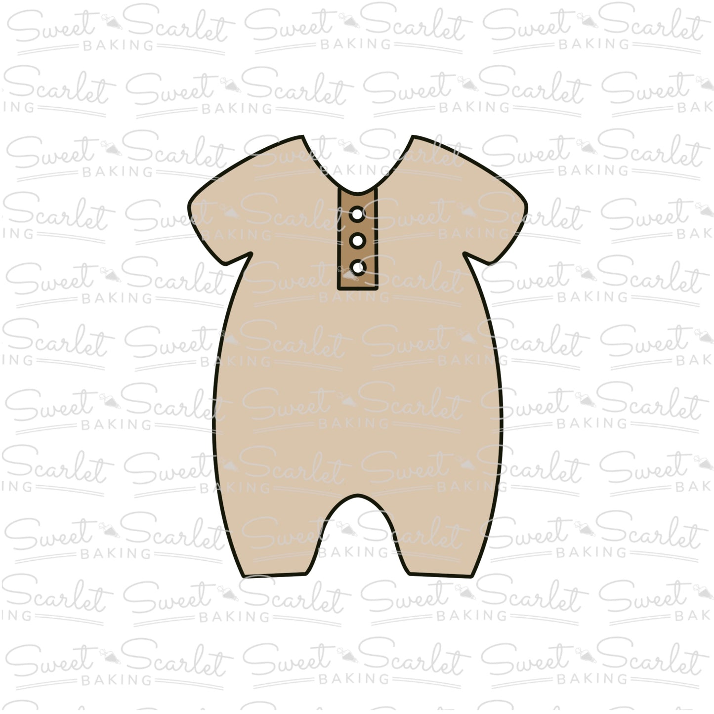 Baby Romper Cookie Cutter