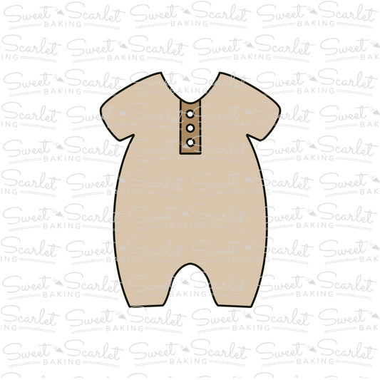 Baby Romper Cookie Cutter