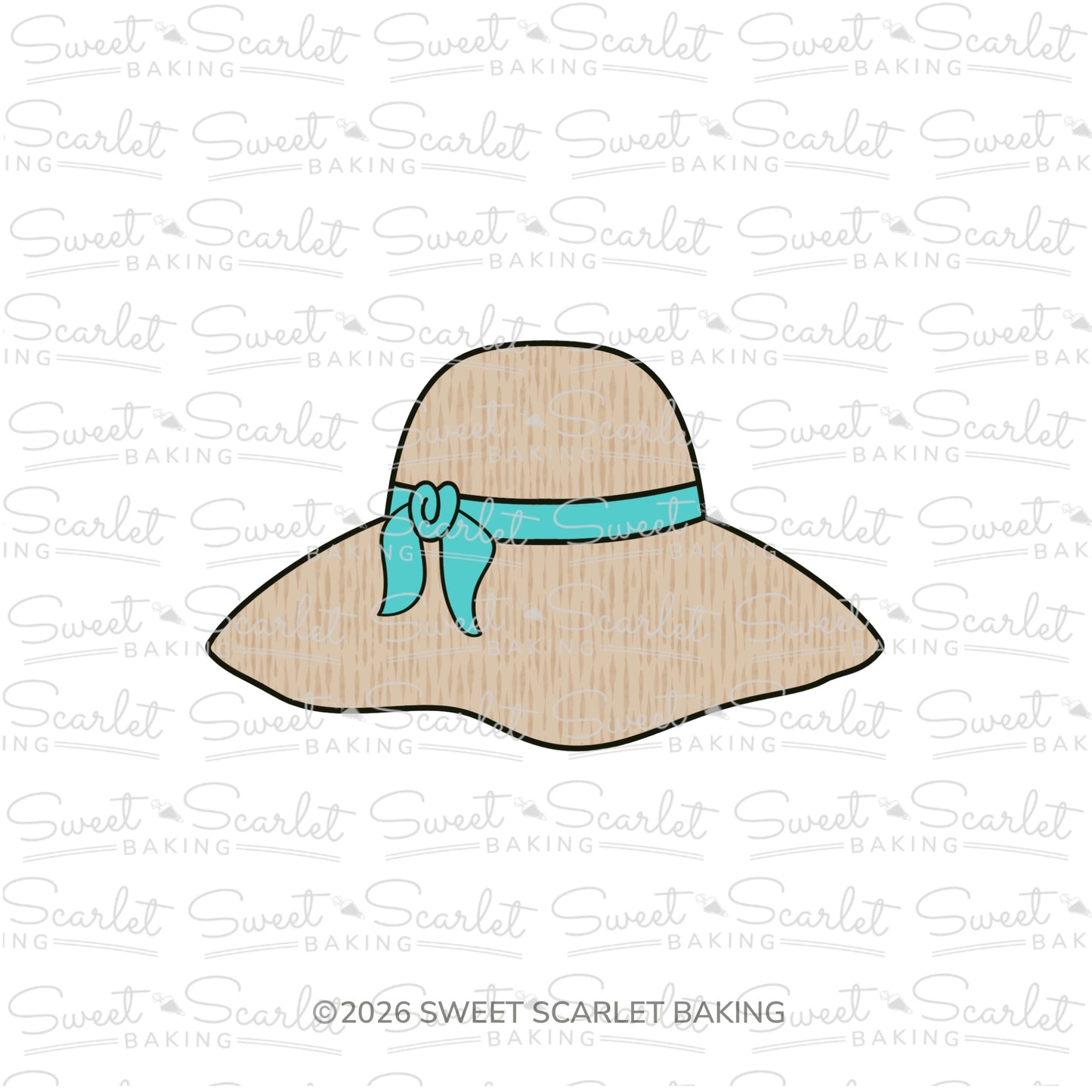 Beach Hat Cookie Cutter