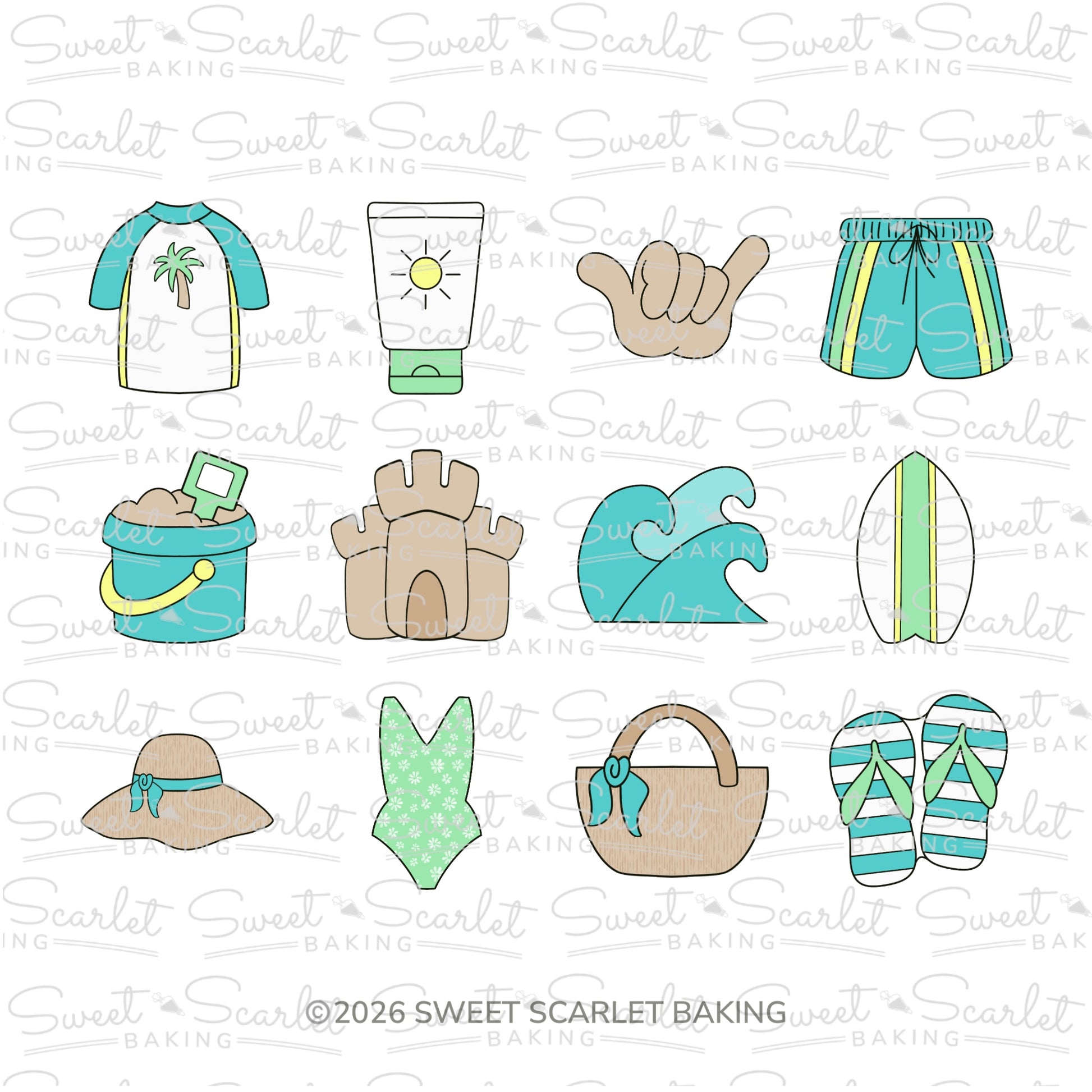 Beach Minis Cookie Cutter Set