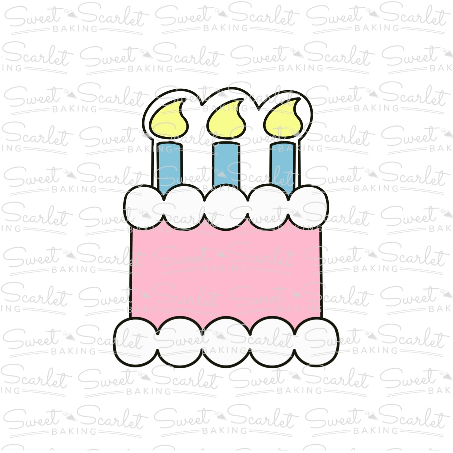 Birthday Cake Cookie Cutter