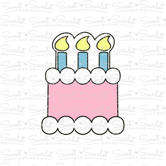 Birthday Cake Cookie Cutter