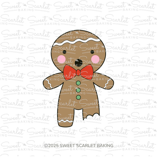 Broken Gingerbread Boy Cookie Cutter