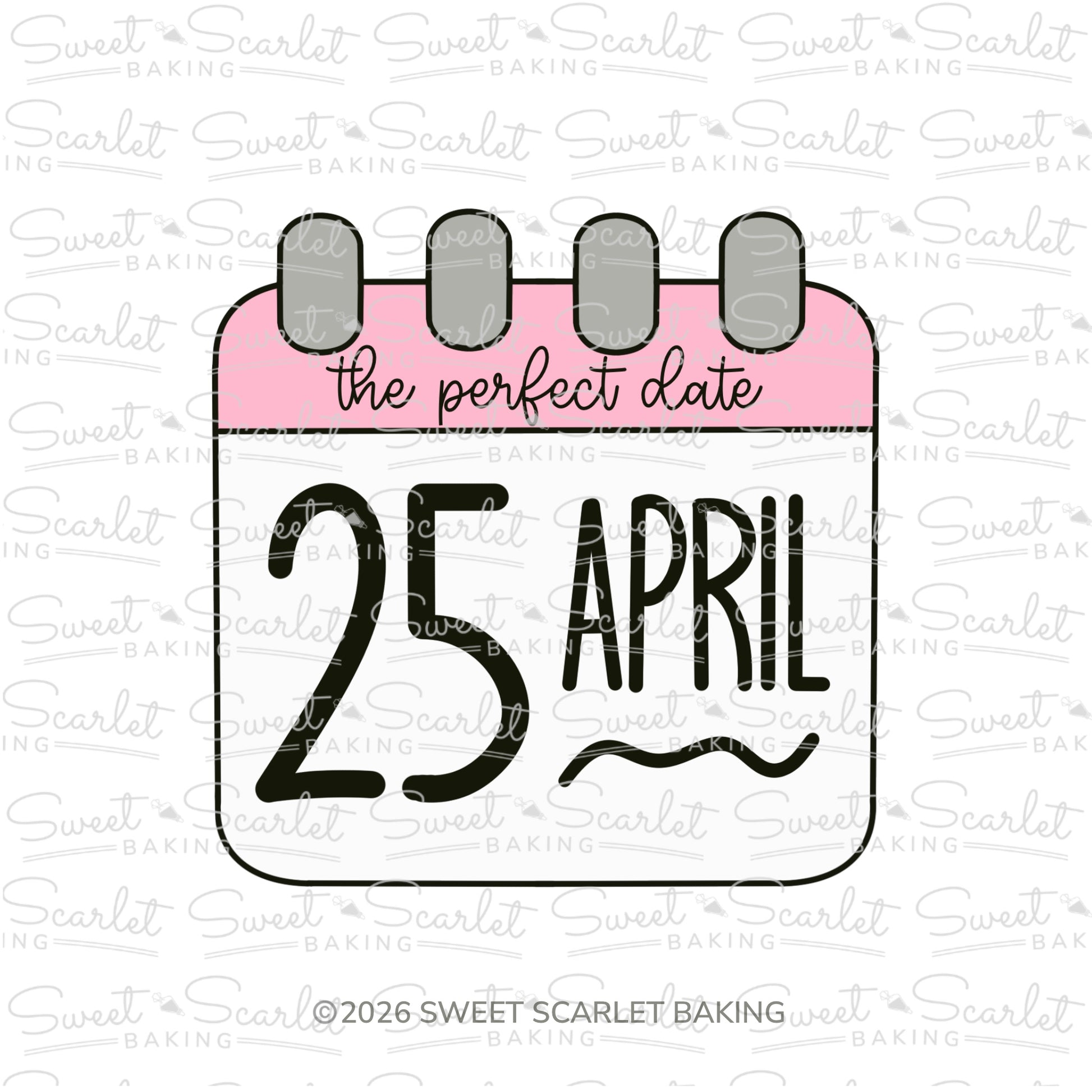 Calendar Page Cookie Cutter