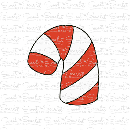 Chubby Candy Cane Cookie Cutter