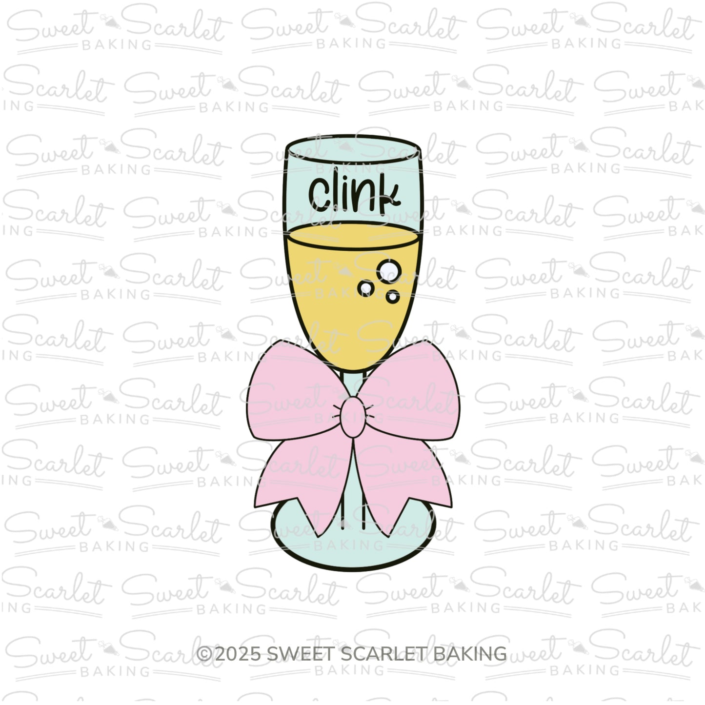 Champagne Cookie Cutter Quad Set