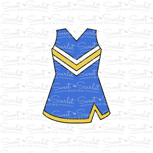 Cheerleader Uniform Cookie Cutter