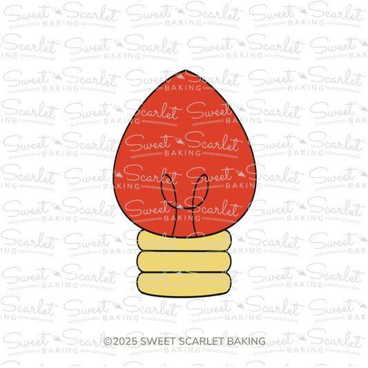 Christmas Light Bulb Cookie Cutter