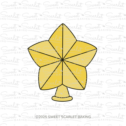 Chubby Christmas Tree Star Cookie Cutter