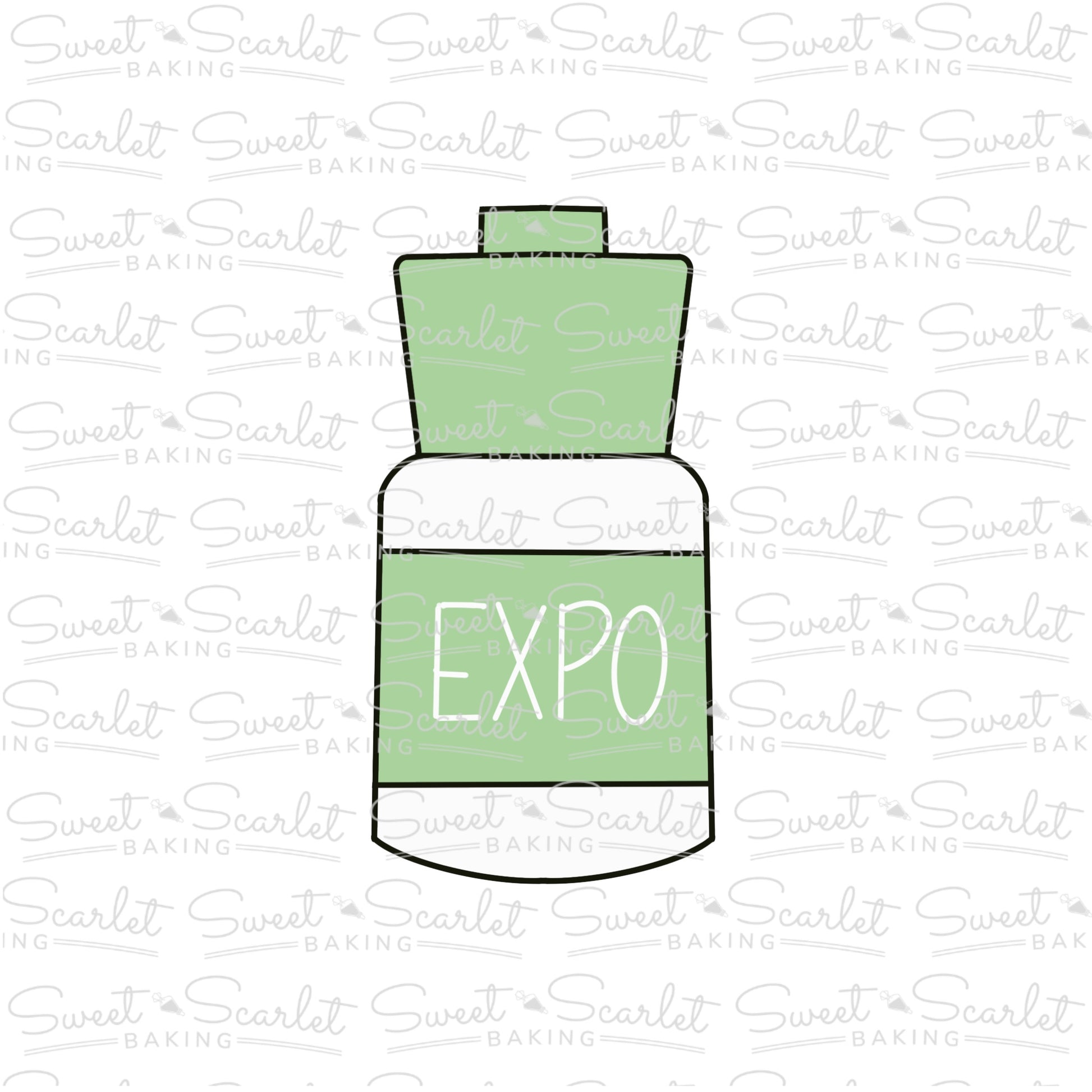 Chubby Marker Cookie Cutter – Sweet Scarlet Baking