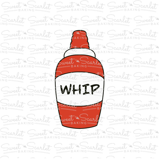 Chubby Whip Cream Can Cookie Cutter