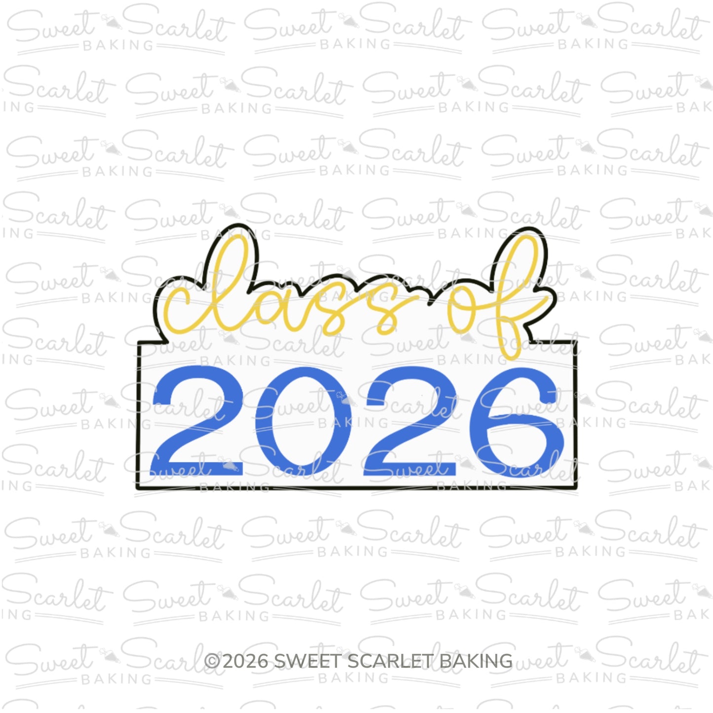 Class Of Graduation Plaque Cookie Cutter