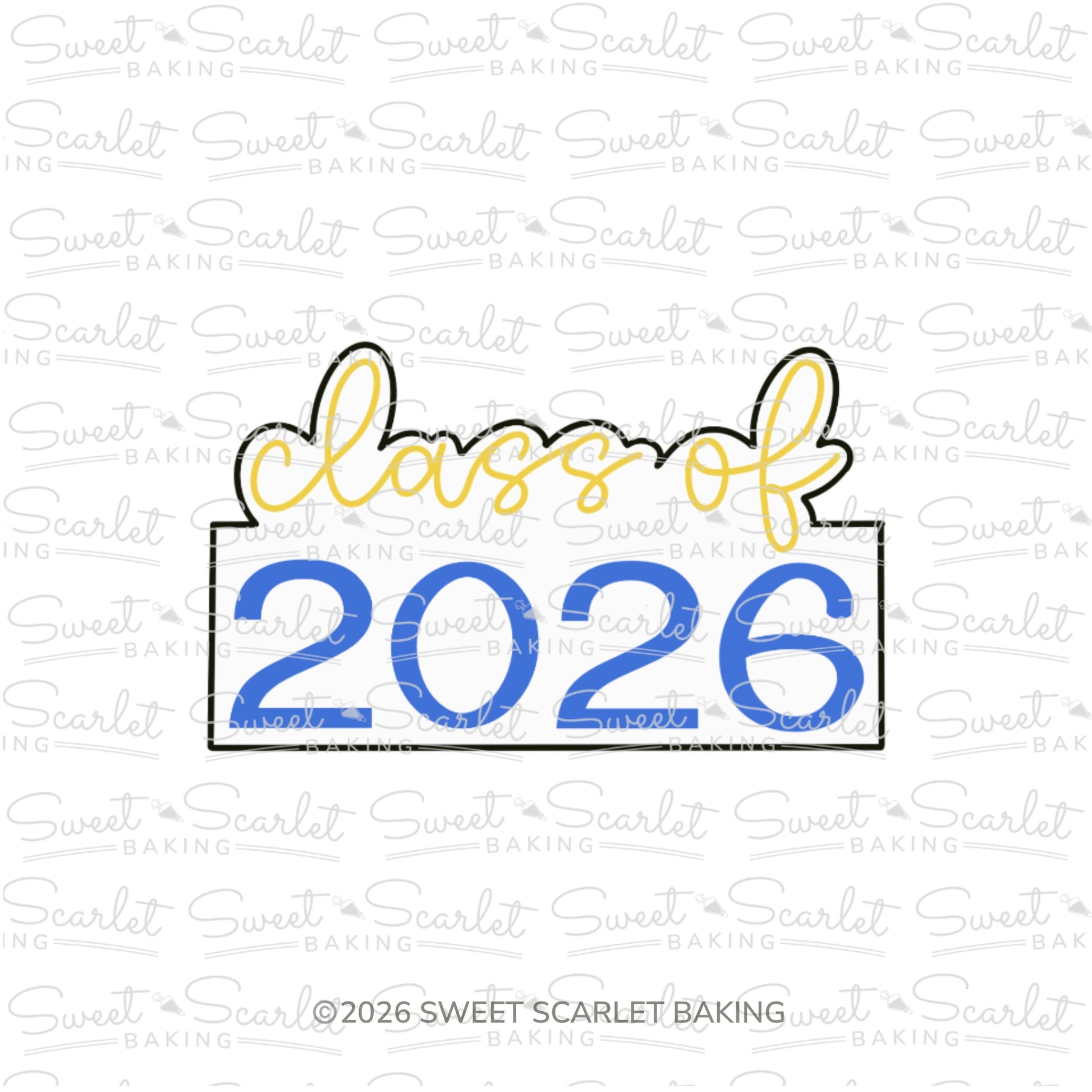 Class Of Graduation Plaque Cookie Cutter