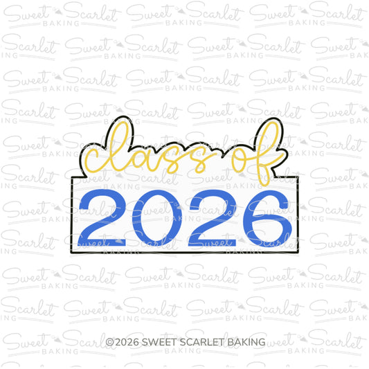Class Of Graduation Plaque Cookie Cutter
