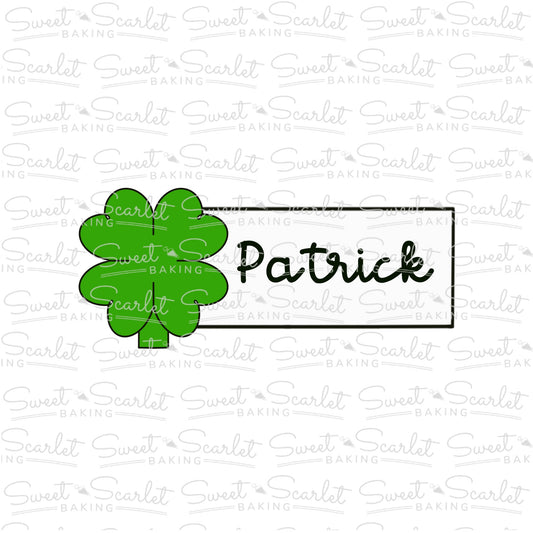 Clover Tag Cookie Cutter