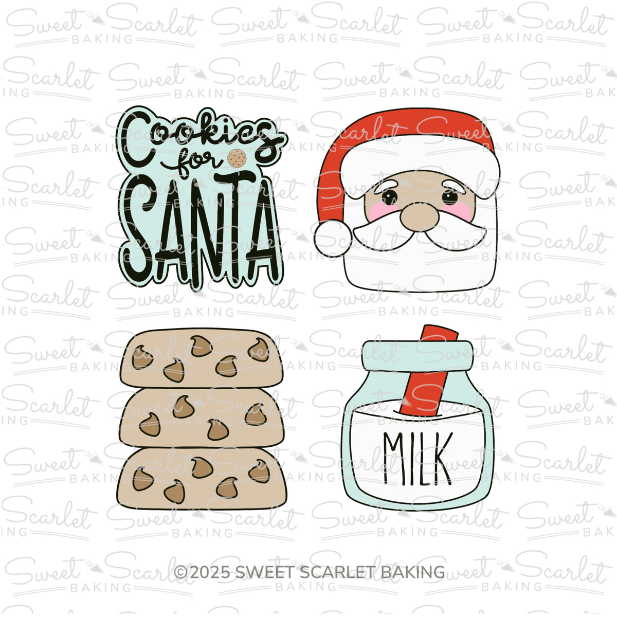 Cookies for Santa Cookie Cutter Quad Set