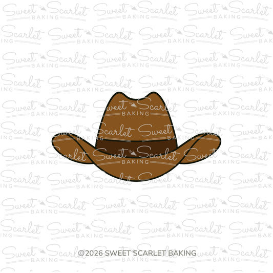 Cowboy Hat Front View Cookie Cutter