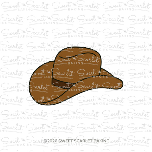 Cowboy Hat Side View Cookie Cutter