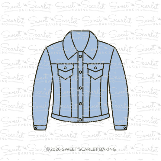 Denim Jacket Cookie Cutter