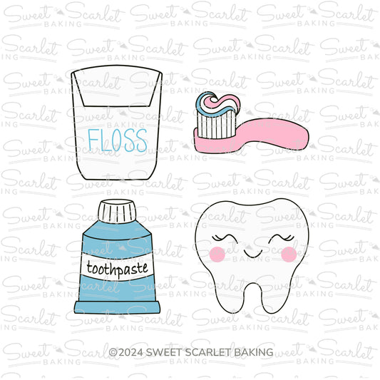 Dental Cookie Cutter Quad Set