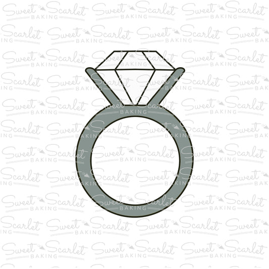 Engagement Ring Cookie Cutter