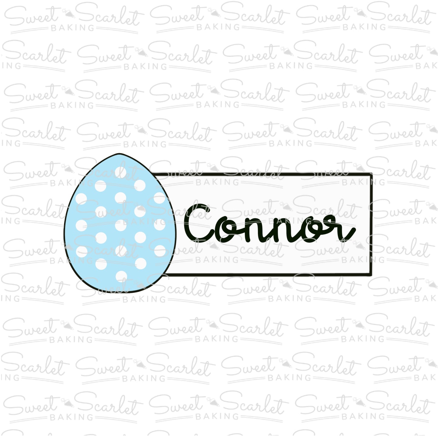 Easter Egg Tag Cookie Cutter
