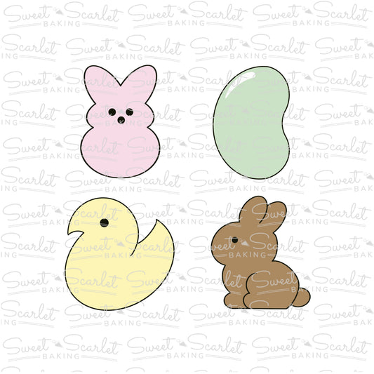Easter Treats Cookie Cutter Quad Set
