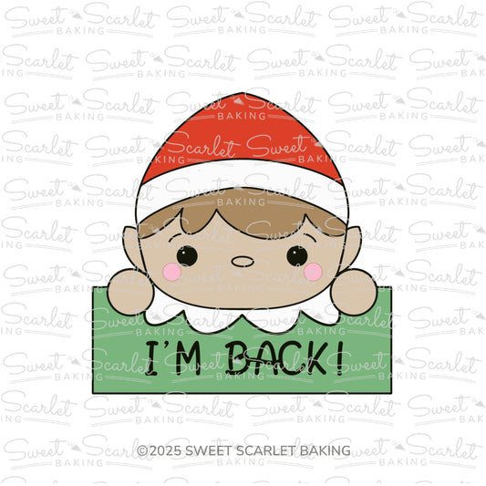 Elf Plaque Cookie Cutter