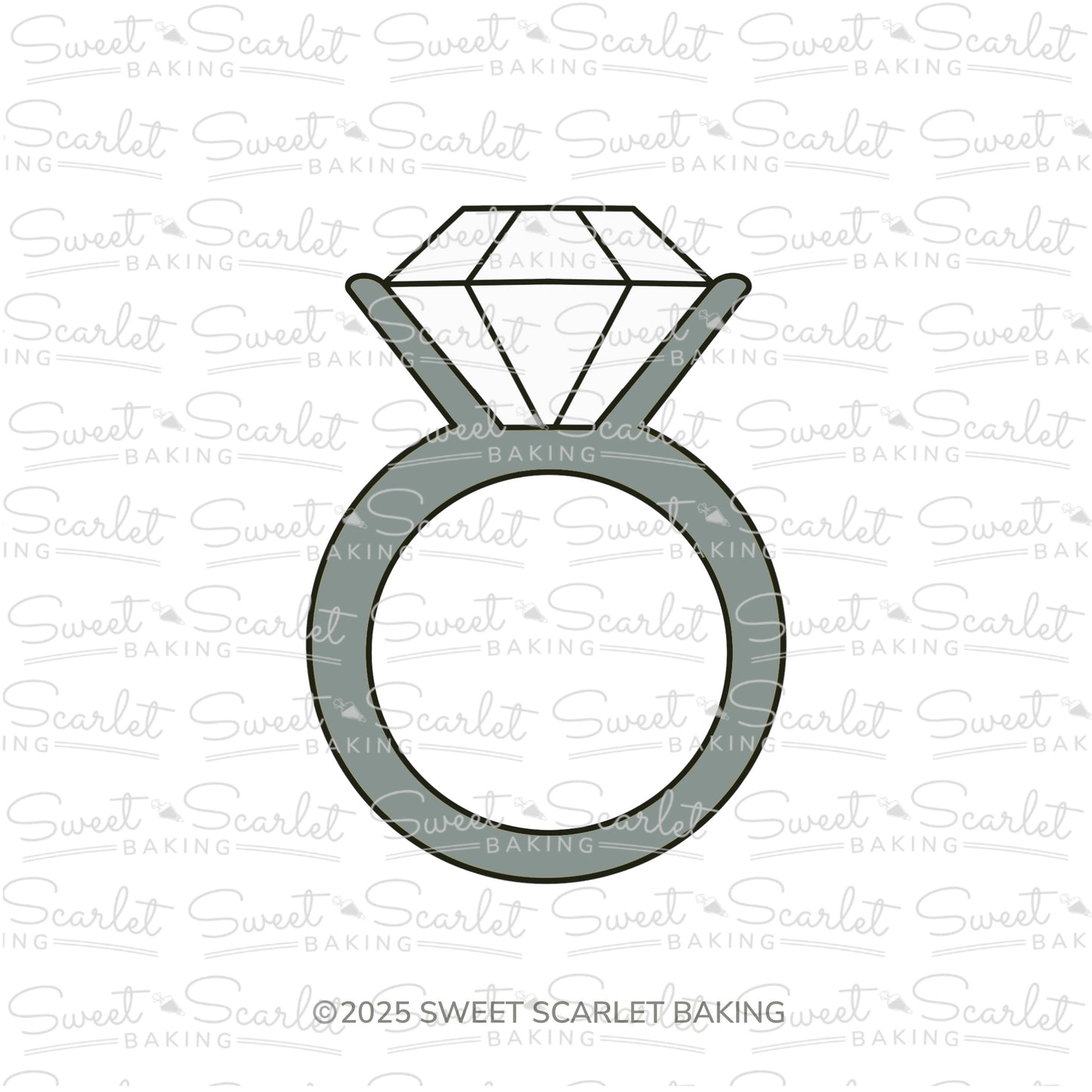 Engagement Ring Cookie Cutter