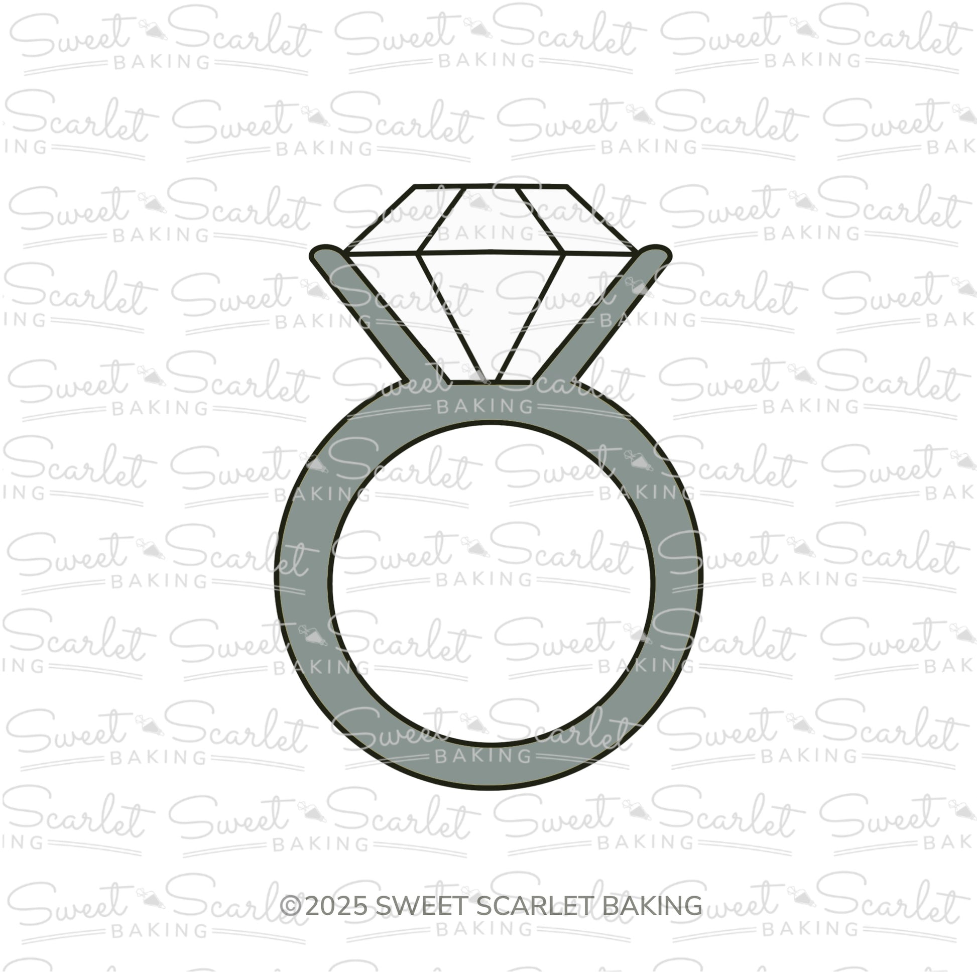 Engagement Ring Cookie Cutter