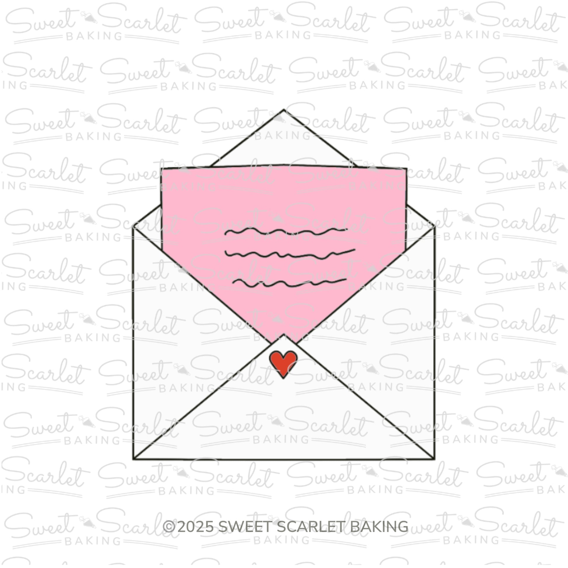 Envelope with Letter Cookie Cutter