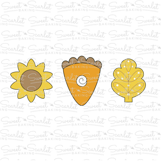 Fall Trio Cookie Cutter Set