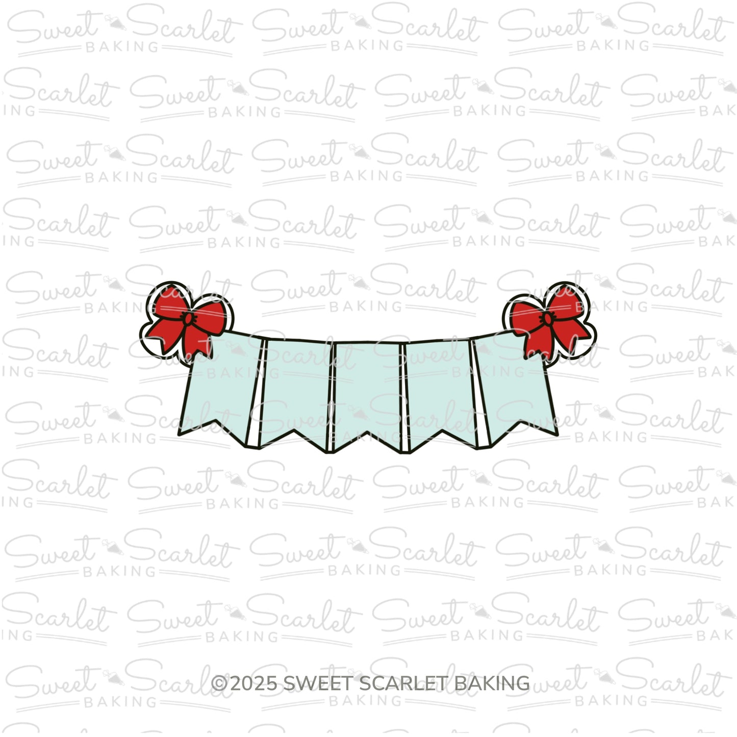 Five Flag Bunting Cookie Cutter