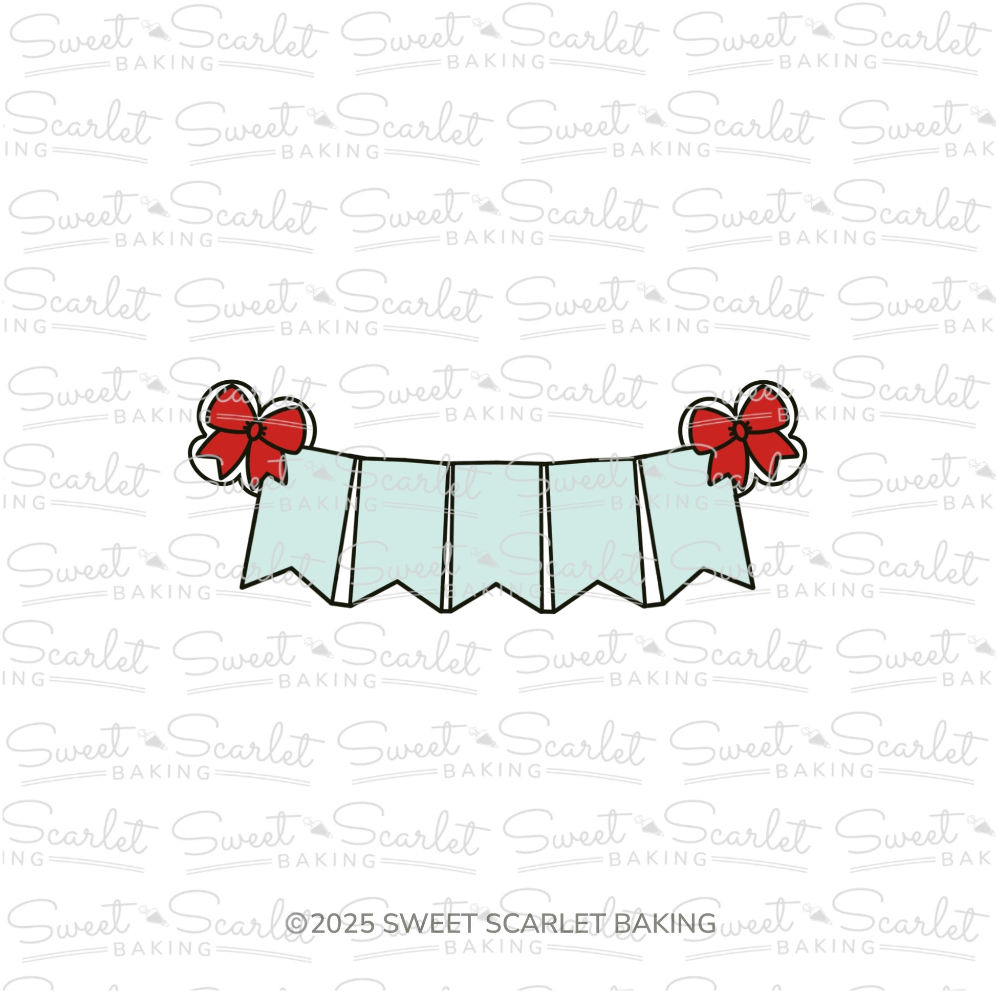 Five Flag Bunting Cookie Cutter