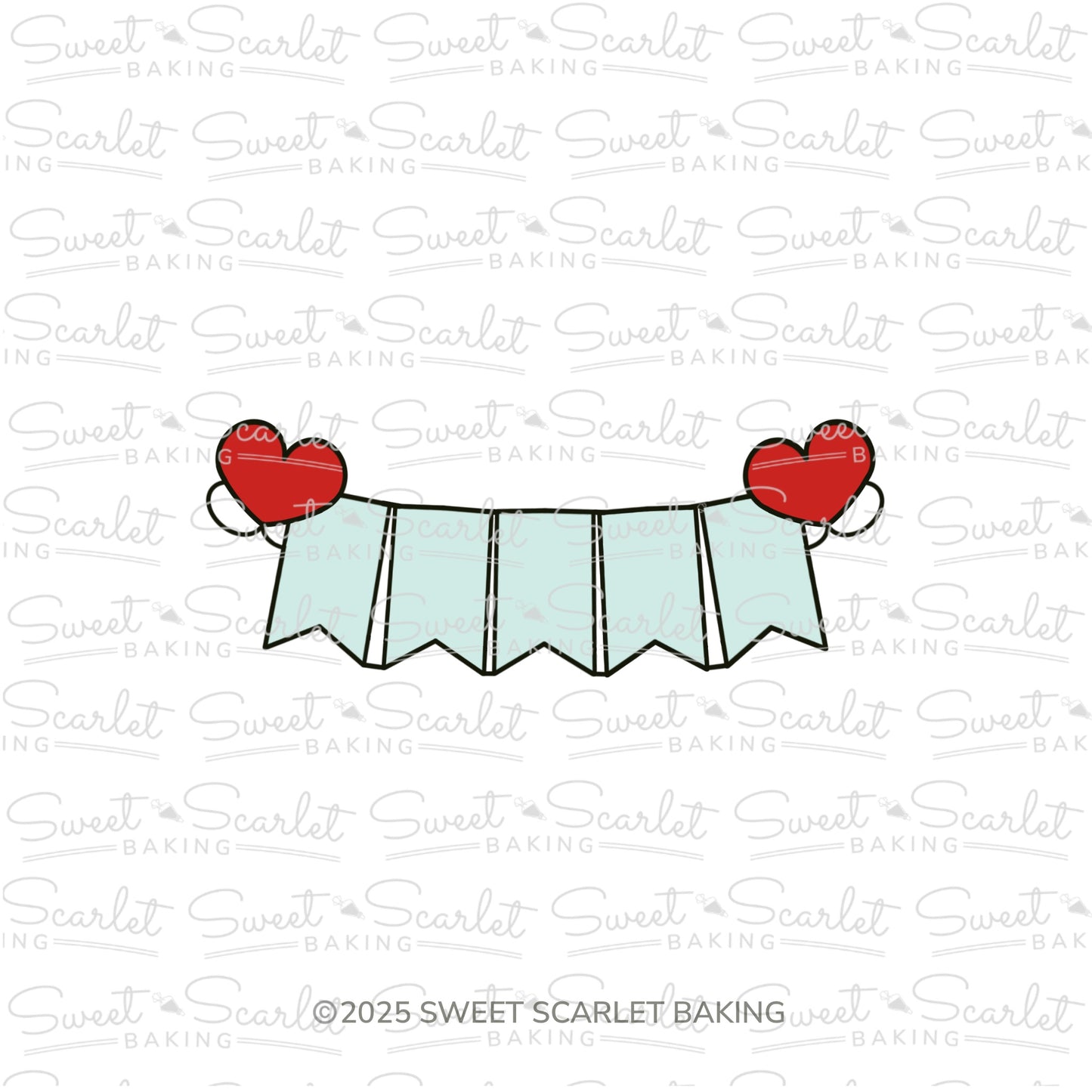 Five Flag Bunting Cookie Cutter