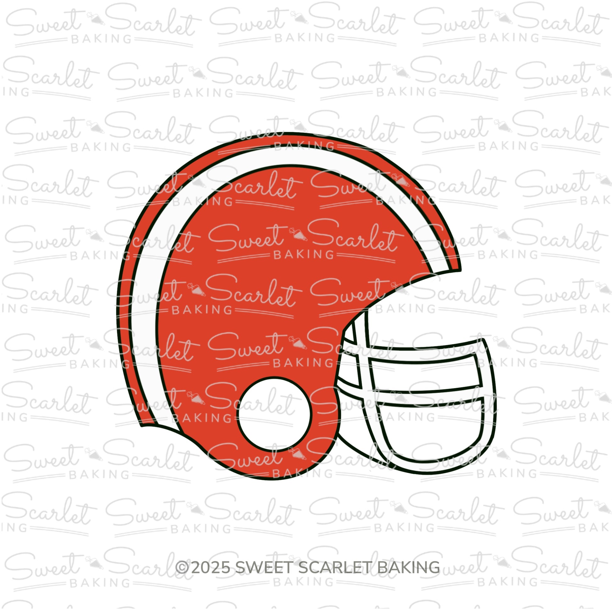 cookie football helmet Football Helmet Cookie Cutter – Sweet Scarlet Baking