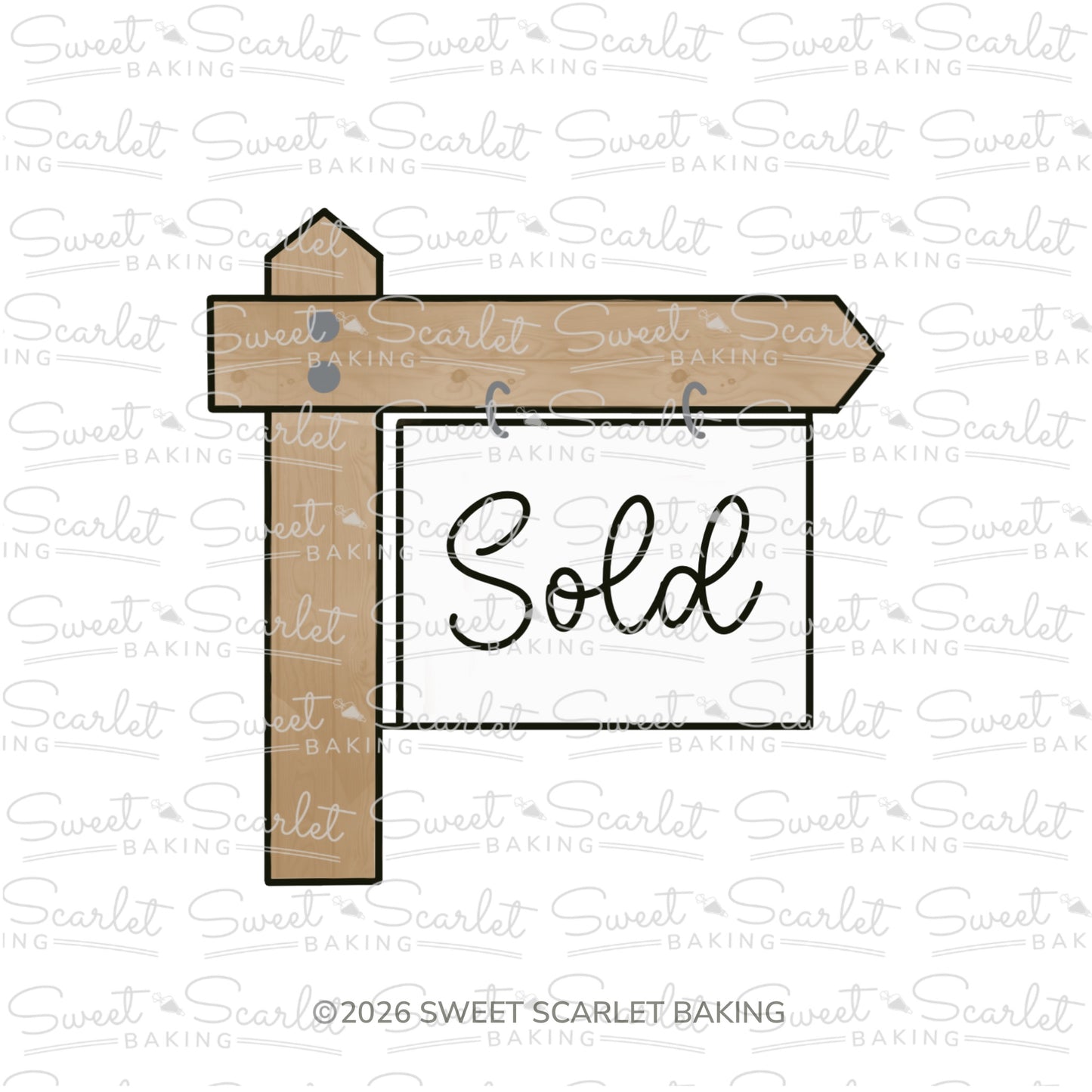 For Sale Sign Cookie Cutter