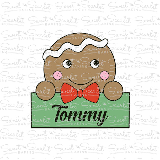 Gingerbread Boy Plaque Cookie Cutter