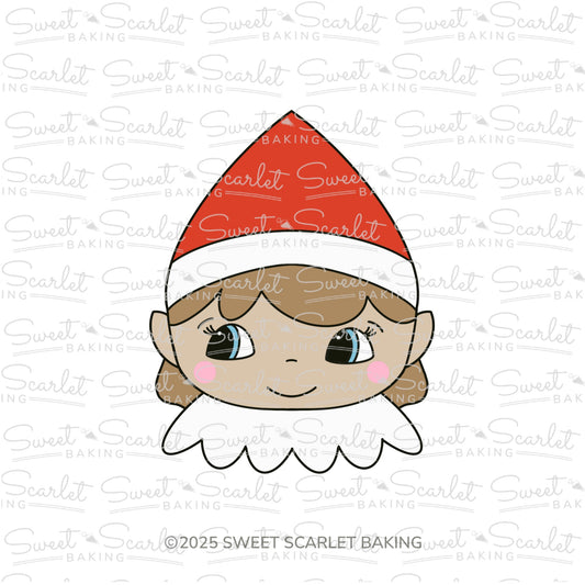 Girl Elf Face Cookie Cutter