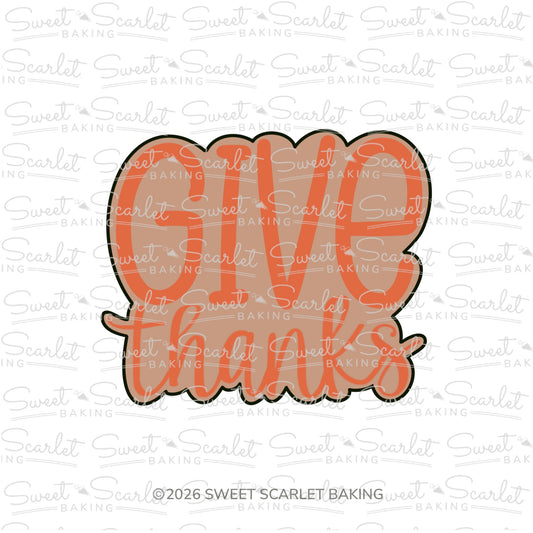 Give Thanks Cookie Cutter