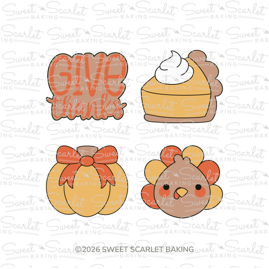 Give Thanks Cookie Cutter Quad Set