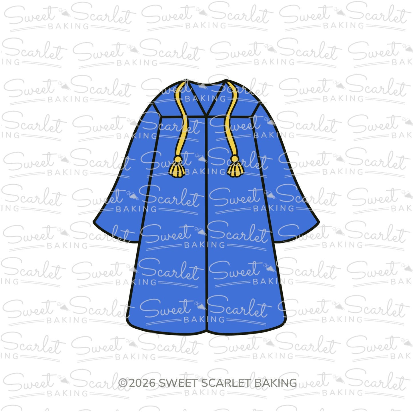 Graduation Gown Cookie Cutter