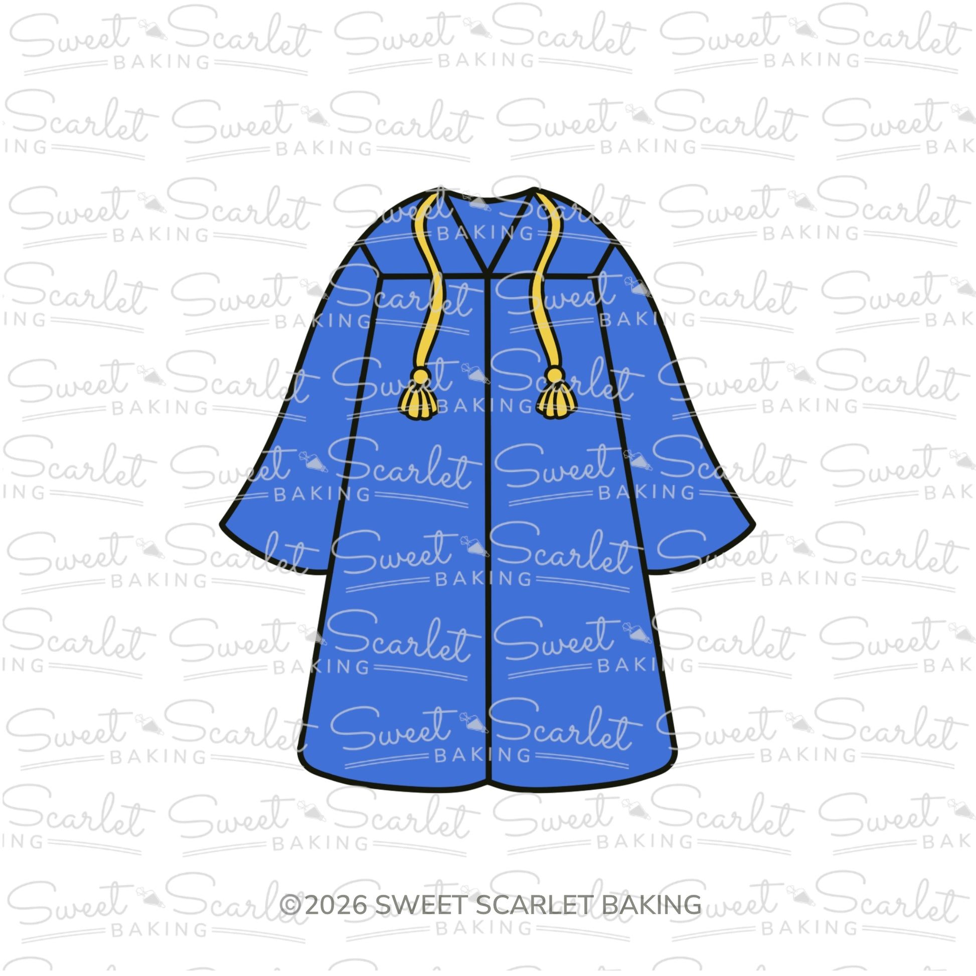 Graduation Gown Cookie Cutter