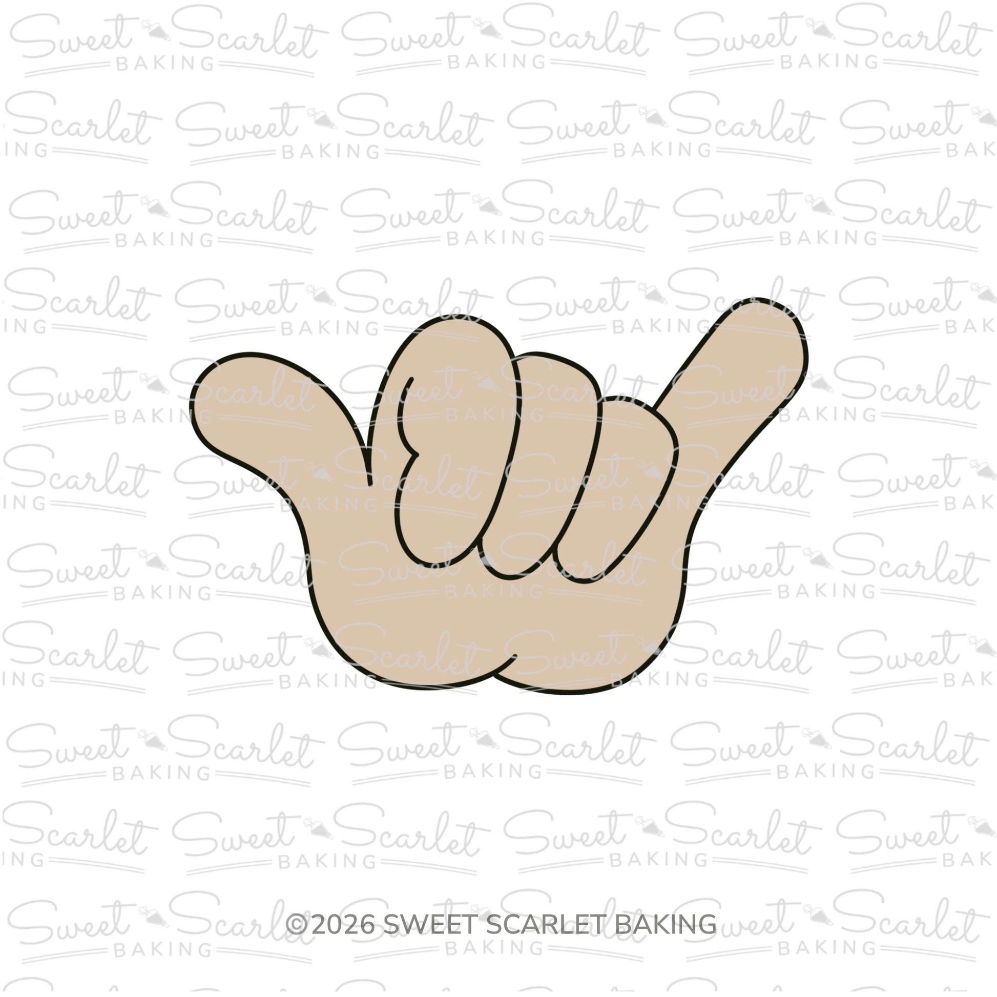 Hang Loose Hand Cookie Cutter