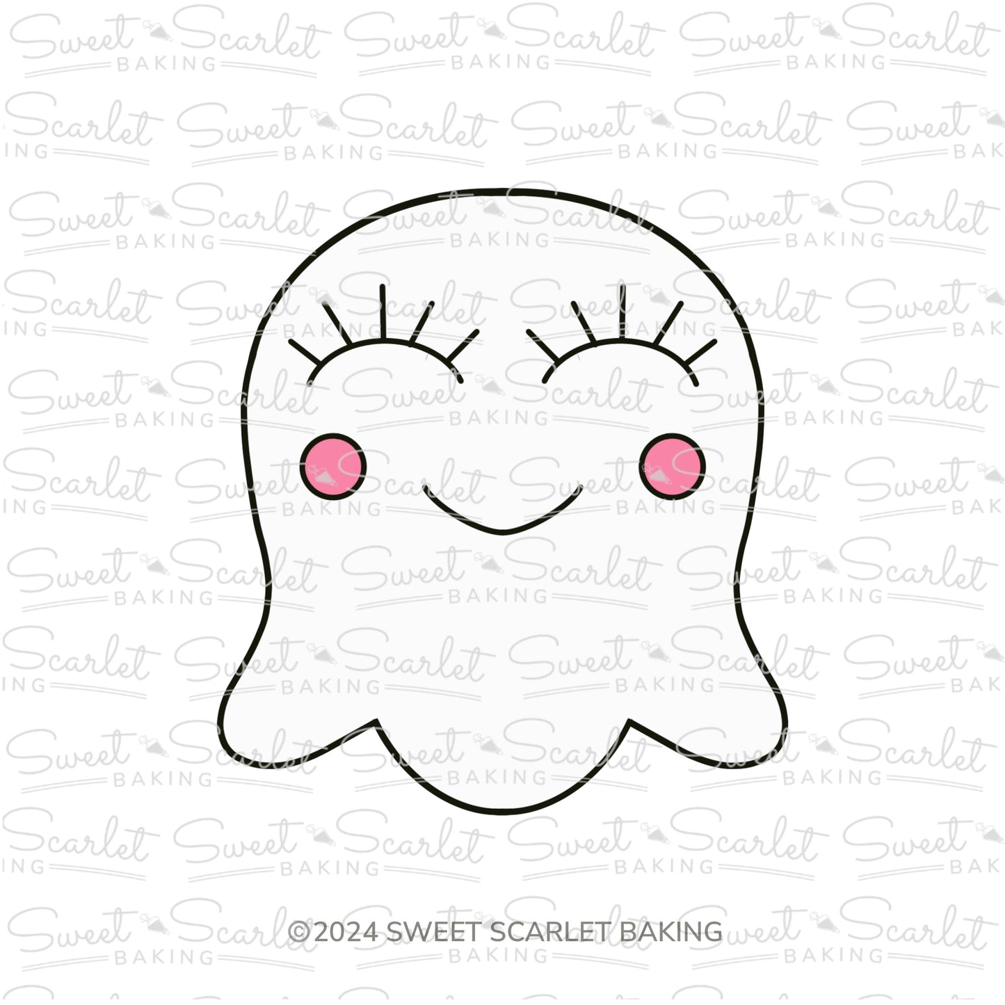 Happy Ghost Cookie Cutter