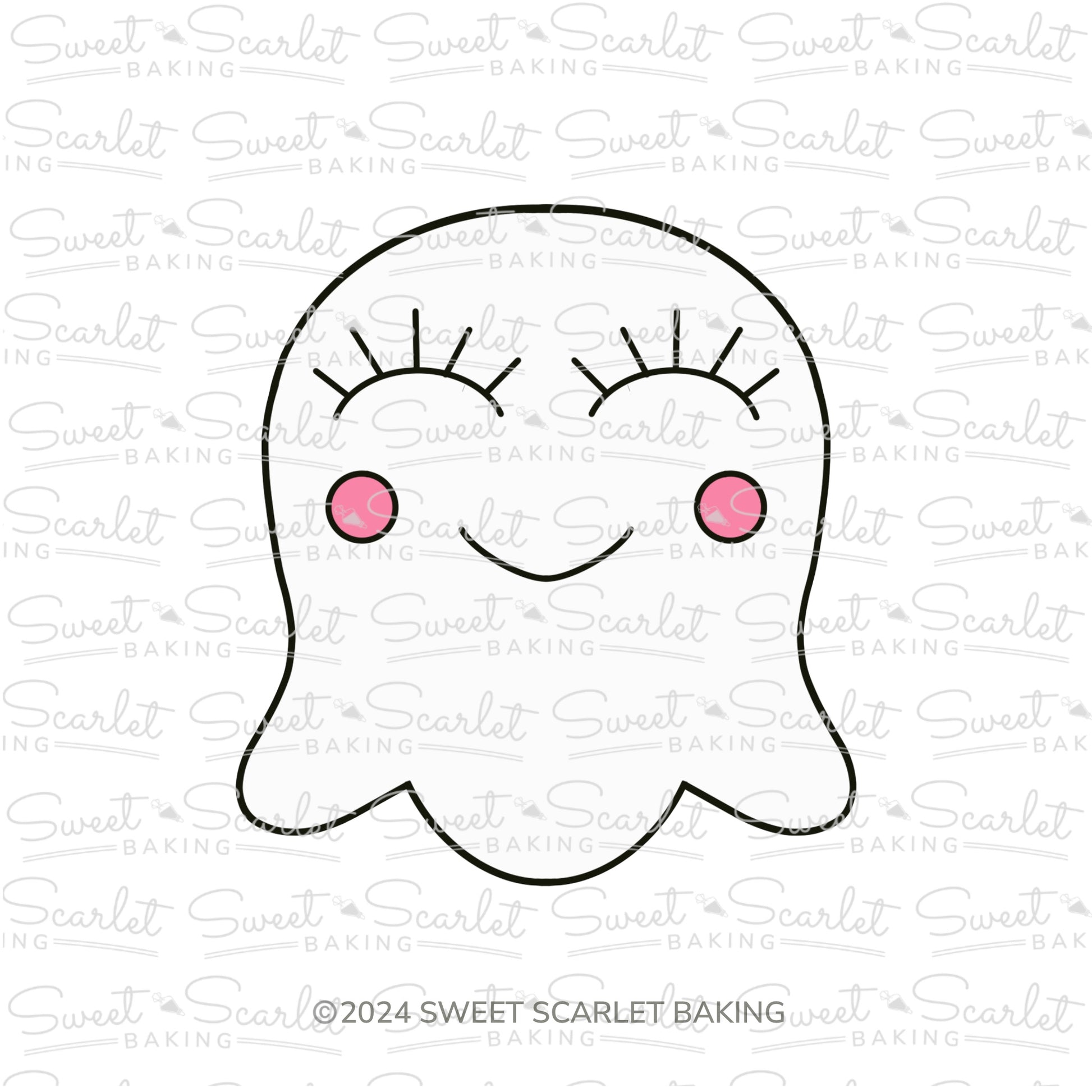 Happy Ghost Cookie Cutter